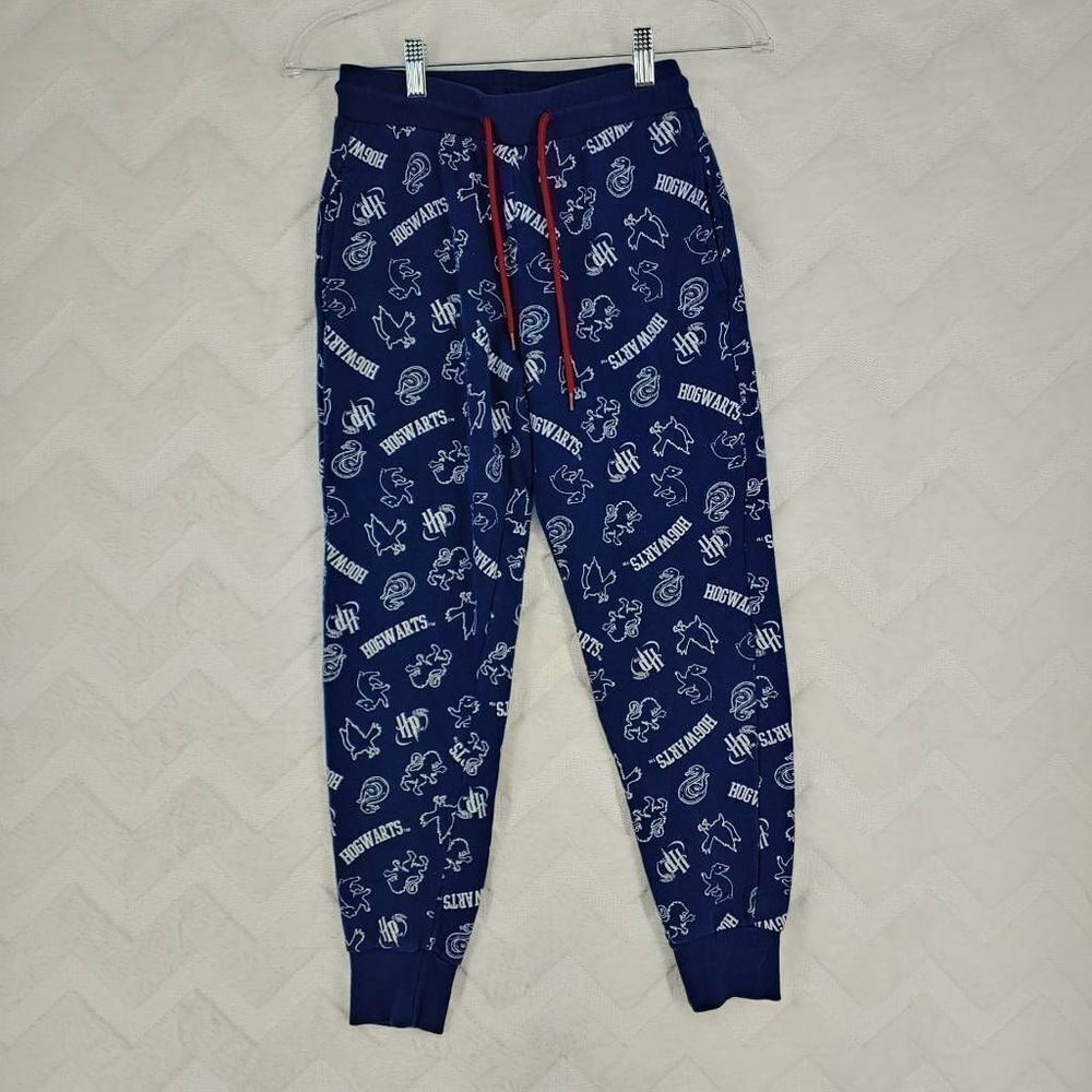 Harry Potter Pants Women's Extra Small Hogwarts Blue Sweatpants Joggers Lounge